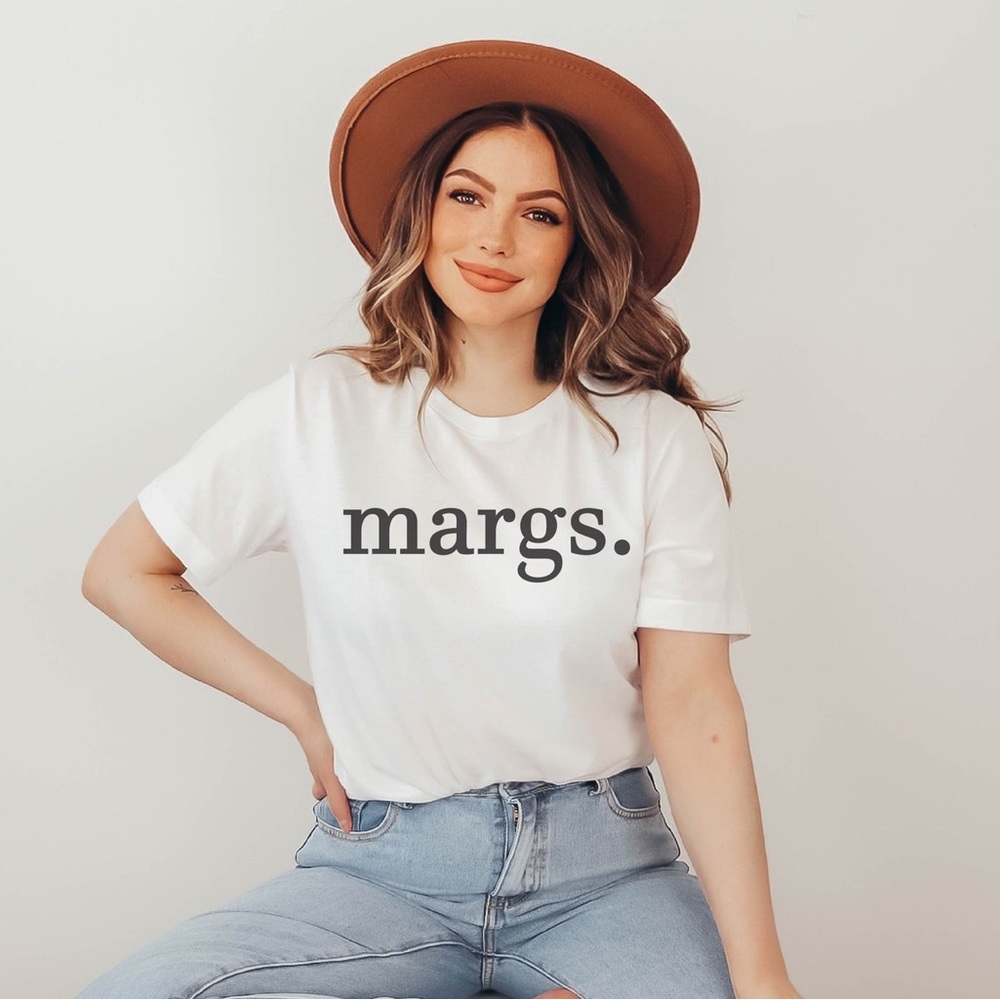 Margs. T-Shirt Graphic Tee White